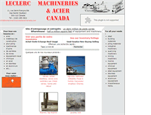 Tablet Screenshot of leclercmachineriesetaciercanada.com